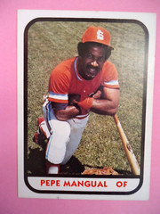 Pepe Mangual – 1981 TCMA Minors Baseball card #22 – Salt Lake City Gulls