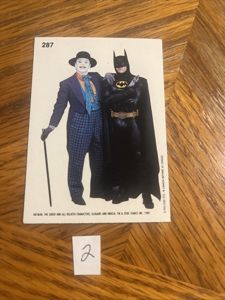 1989 O-Pee-Chee Batman The Joker Batman #287 DC Comics Pack Fresh