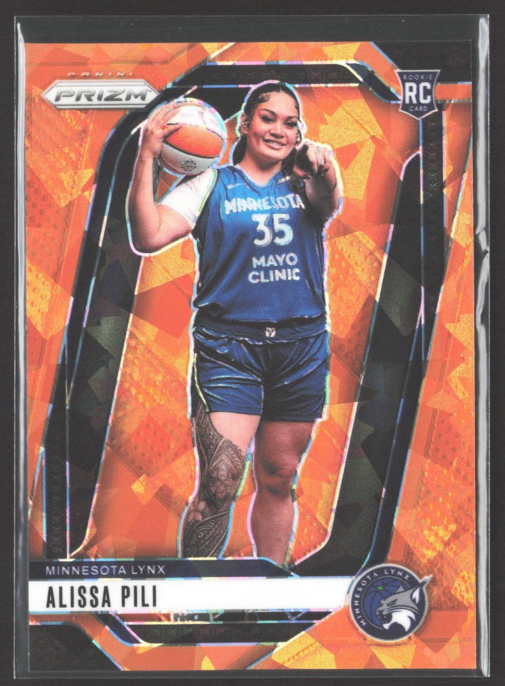 Alissa Pili 2024 Panini Prizm WNBA Ice Orange Prizms #150 Minnesota Lynx