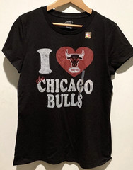 Y2K NBA Chicago Bulls Old Navy T-shirt Black Large NWT