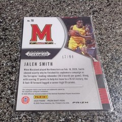 2020-21 Panini Prizm Draft Picks – Jalen Smith #70 Blue Ice Prizm # 17 /99 (RC)
