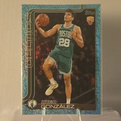 Topps 2025-26 Hugo González Boston Celtics Blue Rookie #228 Basketball Card