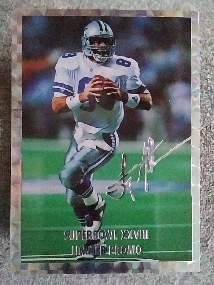 1994 National Convention Troy Aikman Silver Limited Edition/5000 Promo SB XXVIII