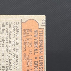 1972 Topps – Thurman Munson #441