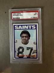 1972 Topps Vintage Football #87 Richard Neal PSA 7