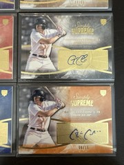 Garin Cecchini 2014 Topps SUPREME RC AUTO Lot (8) /5 /10 /15 /20 /25 /35 /45 /50