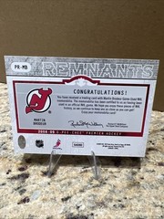 2008-09 OPeeChee Premier Triple Remnants Martin Brodeur JERSEY /100 « #30 » Devils