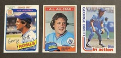 George Brett~Lot of 3~1980 Topps Burger King #13~1981 Topps #700~1982 Topps #201
