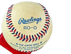 1984 LA Olympic Games Official Rawlings Baseball in Original Box & Display Stand