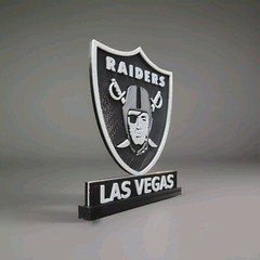 3d Printed Las Vegas Raiders Logo
