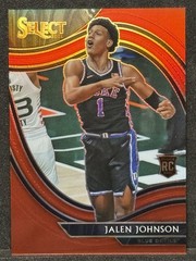 2021 Chronicles Draft Picks Select Jalen Johnson Red /149 RC