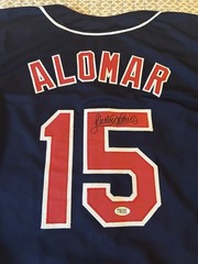Sandy Alomar Jr. Signed Cleveland Indians Jersey And 8×10 Signed Photo w/ COAs