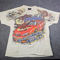 Vtg 2000 Dale Earnhardt Taz Looney Tunes T-Shirt Large NASCAR Racing Rip Thrashe