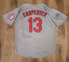 Matt Carpenter 2013 St. Louis Cardinals World Series Gray Grey Men Large Jersey