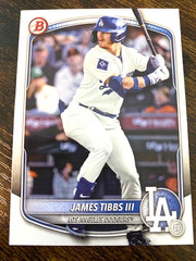 James Tibbs III – 2025 Bowman Draft – Base Paper – Prospect/RC – BD-74 – Dodgers