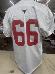 XFL Under Armour Football DC Defenders White Jersey Number 66 XL