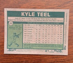 2026 Topps Heritage – Kyle Teel #182 Chrome Silver Sparkle Refractor (RC)