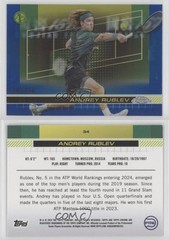 2024 Topps Chrome Blue Refractor /250 Andrey Rublev #34 Rookie RC 1cc7