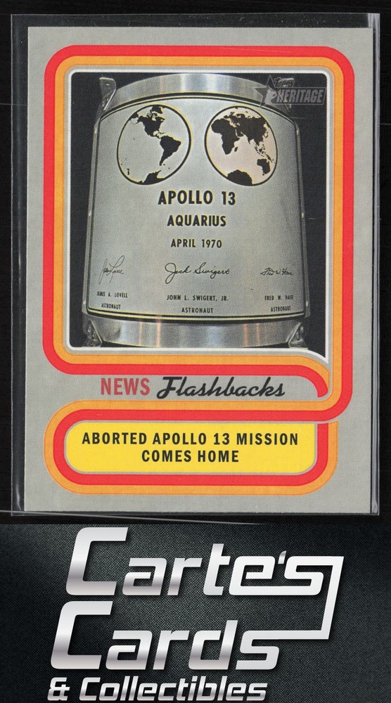 Apollo 13 Mission 2019 Topps Heritage #NF-4 News Flashbacks