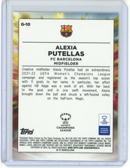 2022-23 TOPPS CHROME WOMEN&rsquo;S UEFA CHAMPIONS LEAGUE GOLAZO ALEXIA PUTELLAS #10
