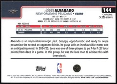 2025-26 Topps Chrome #144 Jose Alvarado X-Fractor