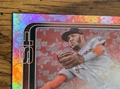 2025 Topps Series 1 #136 Holiday Flowers /50 Lordes Gurriel Jr Diamondbacks