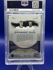 2025 Futera Incredible PHIL FODEN + JACK GREALISH Dynamic Duos Match Worn PSA 10