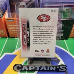 2025 Topps Signature Class #TP-28 The Pick George Kittle