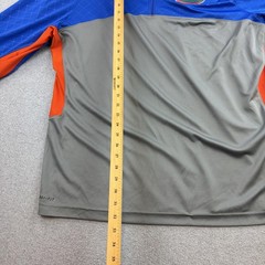 Florida Gators Shirt Mens 2XL Gray Blue NCAA Football Nike Dri Fit 1/4 Zip