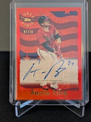 2025 Tops Archives – Austin Riley Cyber Stats 1995 Red On Card Auto /10 #95CA-AR