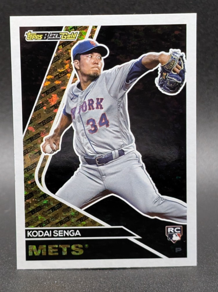 2023 Topps Update Series Black Gold #BG-17 Kodai Senga RC New York Mets