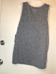 NBA Mens Official Logo Sleeveless Shirt Dark Gray & Black Tank Top Size Medium