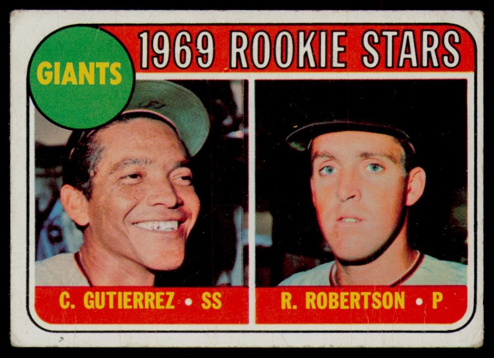 1969 Topps #16 Giants 1969 Rookie Stars (Cesar Gutierrez / Rich Robertson)
