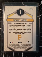 Topps 2025 Bowman Scouts Top 100 Chrome Konnor Griffin Pirates BTP-1