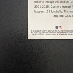 Vladimir Guerrero Jr Blue Jays 2026 Topps Flagship Green Chrome Refractor 27/99