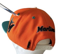Florida Marlins Miami Snapback Hat Cap Orange Palm Trees ProStandard Embroidered