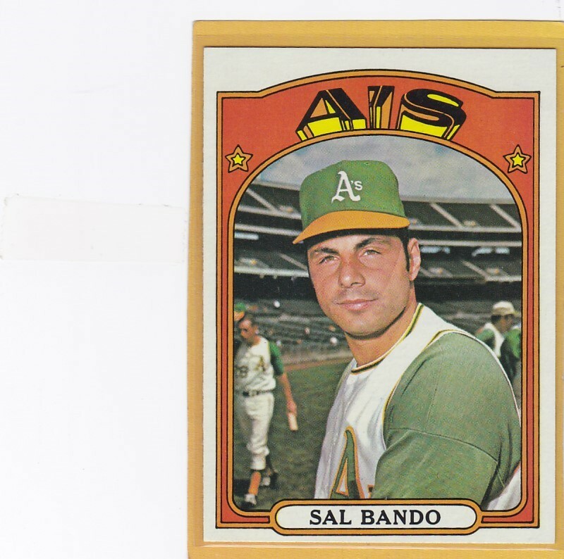 1972 TOPPS BASEBALL SAL BANDO #650 A&rsquo;S NM/NM+ *85196
