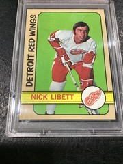 1972 Topps NHL Hockey #67 Nick Libett Detroit Red Wings PSA 5 EX Low Pop Card CA