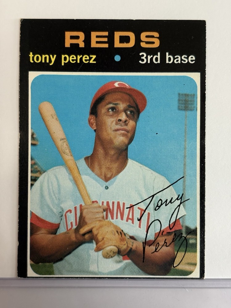 1971 Topps Baseball Tony Perez #580 Cincinnati Reds Vintage Raw EX/NM