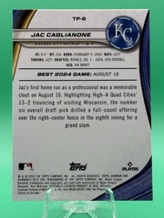 2024 Bowman&rsquo;s Best #TP-6 Jac Caglianone Prospects
