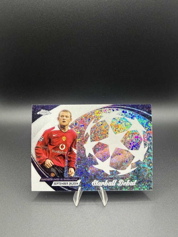 2023-24 Topps Chrome UEFA Club Competitions – Starball Debuts Wayne Rooney #SD-6