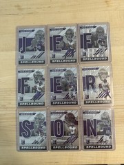 2023 Panini Donruss Justin Jefferson Spellbound Complete Silver Set /349