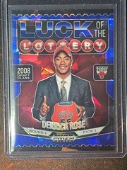 🔥Panini Prizm Black 2024-25 Derrick Rose Luck of the Lottery #4 Blue Ice /125🔥