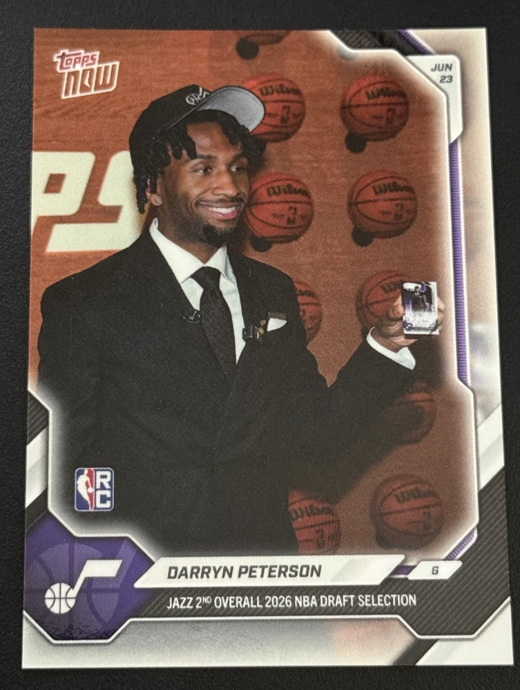 2026 TOPPS NOW DARRYN PETERSON NBA DRAFT SP IMAGE VARIATION ROOKIE RC #DPET-SP