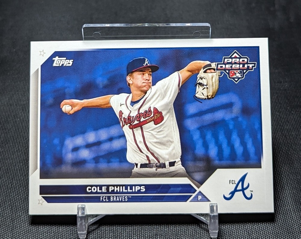 Cole Phillips Prospect Rookie 2023 Topps Pro Debut Card #PD-88 Atlanta Braves