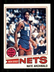 1977 78 Topps #127 Nate Archibald Nets EX-MT