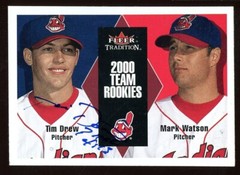 2000 Fleer TIM DREW Signed Card autograph AUTO INDIANS