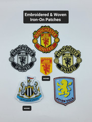 English Soccer Iron-on Embroidered Woven Patches