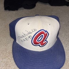 PHIL NIEKRO HOF 97CLUB ATL BRAVES SIGNED AUTO VINTAGE New era CAP HAT JSA