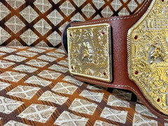 World Heavyweight Big Gold Championship Replica Belt Adult 6mm Zinc NEW